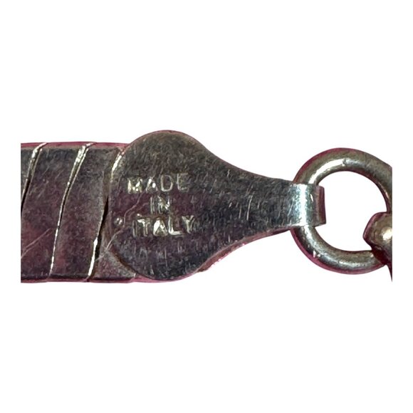 Vintage Classic Milor Italy Sterling Silver 925 Necklace 27G Omega 16” Collar - Picture 4 of 9